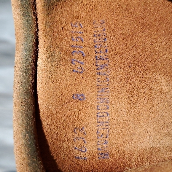 MINNETONKA MOCCASINS BROWN SUEDE 3 LAYER FRINGE SIZE 8 CLASSIC WESTERN - Picture 4 of 12